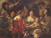 Jacob Jordaens The King Drinks Celebration of the Feast of the Epiphany (mk05) oil painting picture wholesale